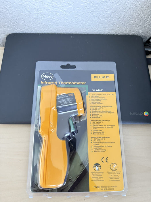 FLUKE 64 MAX INFRARED THERMOMETER (NEW SEALED) - FREE SHIPPING