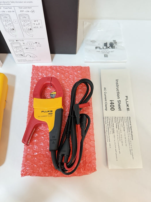 FLUKE 87 V MULTIMETER COMBI KIT IMSK W/ i400 CLAMP & LEADS/ NEW FACTORY SEALED
