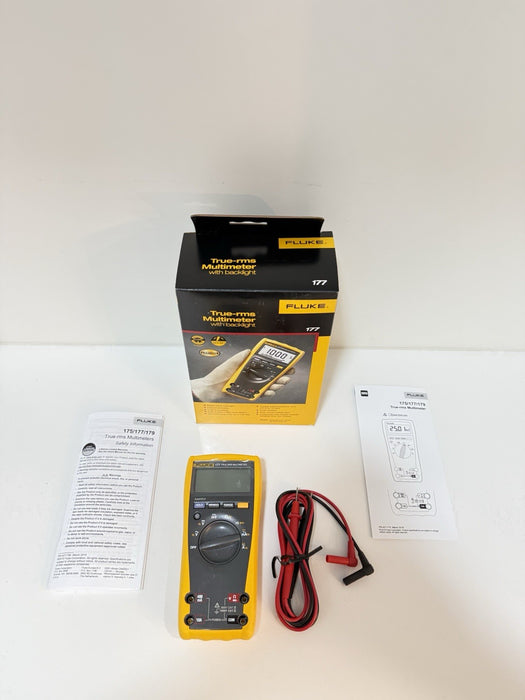 FLUKE 177 TRUE RMS MULTIMETER (NEE FACTORY SEALED) CALIBRATED 2025 / SHIPS FAST
