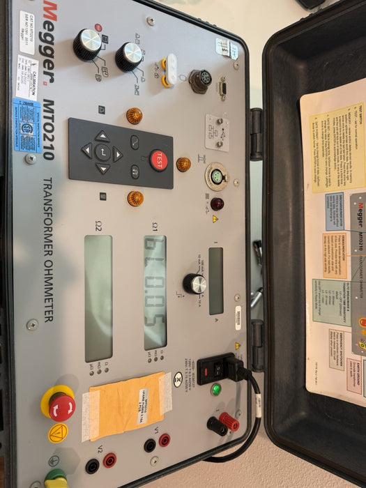 MEGGER MTO210 TRANSFORMER OHMMETER W/ ACCESSORIES (CALIBRATED 2025) TESTED