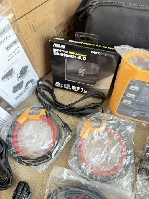 FLUKE 1738 POWER LOGGER KIT 3 PHASE W/ACCESSORIES/CALIBRATED 2026 NEW SHIPS FREE