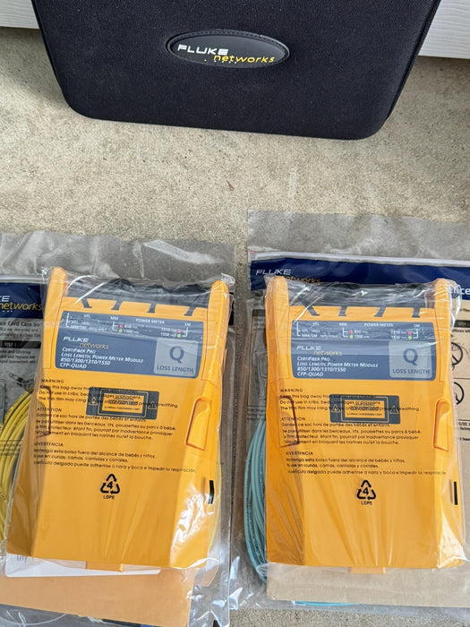 Fluke Networks CFP-Q CFP-QUAD CertiFiber Pro SM MM Fiber OLTS Modules/SHIPS FAST