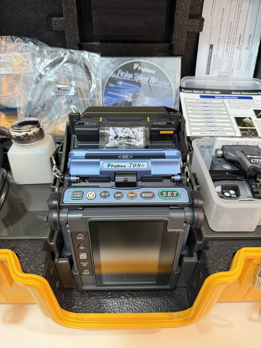 FUJIKURA 70S+ FUSION SPLICER KIT W/CT50 CLEAVER (NEW SEALED) FREE SHIPPING