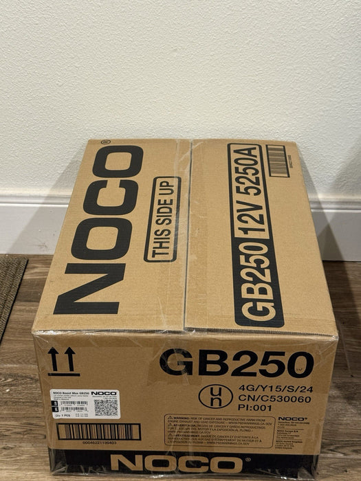 NOCO BOOST MAX GB250 5250A 12V ULTRASAFE PORTABLE JUMPER STARTER -FACTORY SEALED