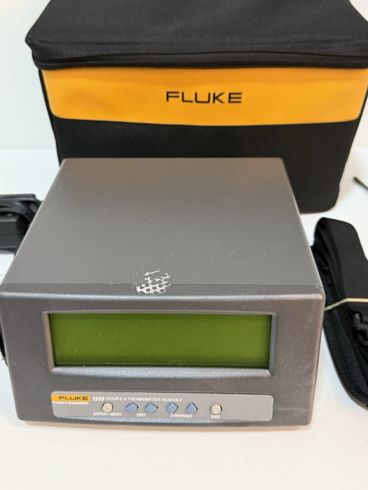 FLUJE 1529-R CHUB-E4 THERMOMETER READOUT W/ 2 PROBES 5615 (TESTED) FREE SHIPPING