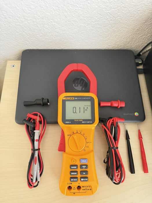 FLUKE 355 TRUE RMS 2000 A CLAMP METER AC / DC/ FREE SHIPPING (TESTED)