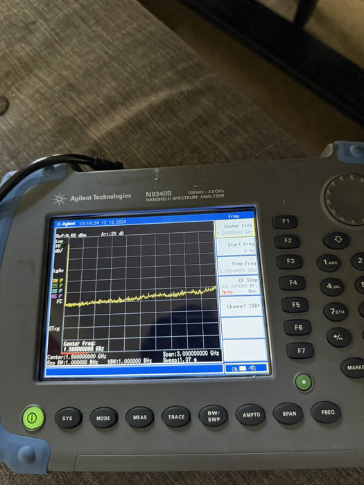 AGILENT N9340B HANDHELD RF SPECTRUM ANALYZER (HSA), 3 GHz (FREE SHIPPING)