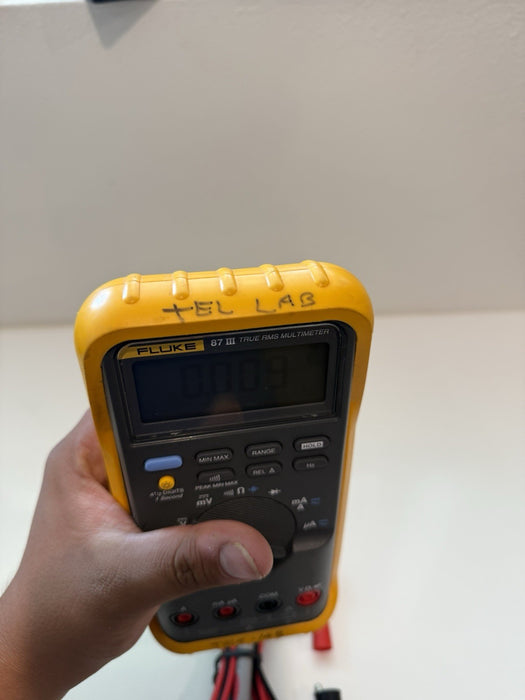 FLUKE 87 III TRUE RMS MULTIMETER W/LEADS & CLIPS - SHIPS FAST