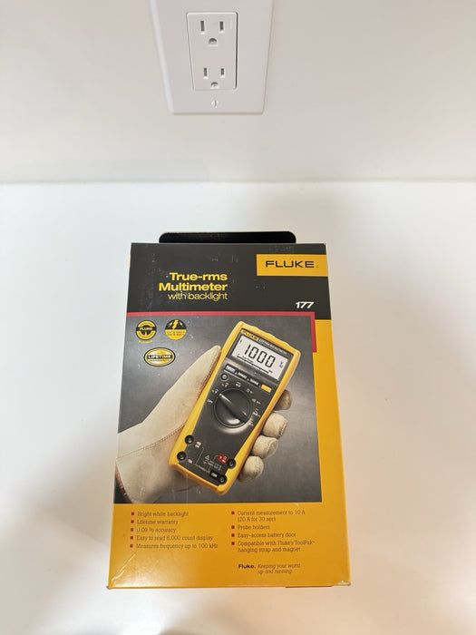 FLUKE 177 TRUE RMS MULTIMETER (NEE FACTORY SEALED) CALIBRATED 2025 / SHIPS FAST