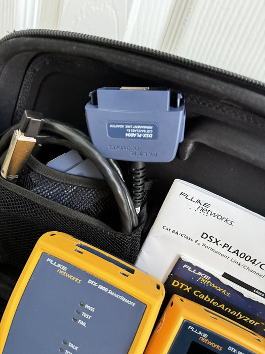 FLUKE NETWORKS DTX-1800 MM MFM2 CABLE ANALYZER FIBER COPPER CERTIFICATION TESTER