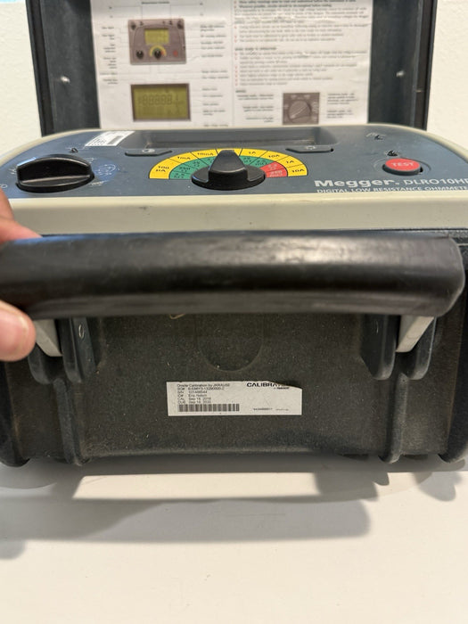 MEGGER DLRO10HD DIGITAL LOW RESISTANCE OHMMETER (SEE PICTURES) READ DESCRIPTION