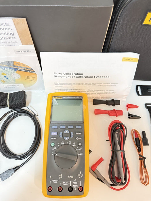 FLUKE 287/FVF TRMS MULTIMETER KIT (NEW FACTORY SEALED)CALIBRATED 2024 SHIPS FAST