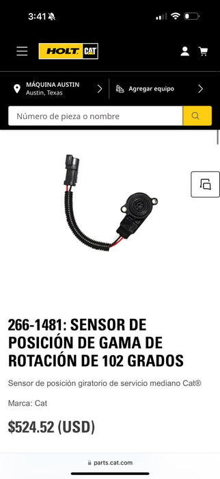 CAT 266-1481 POSITION SENSOR (NEW SEALED) GENUINE OEM