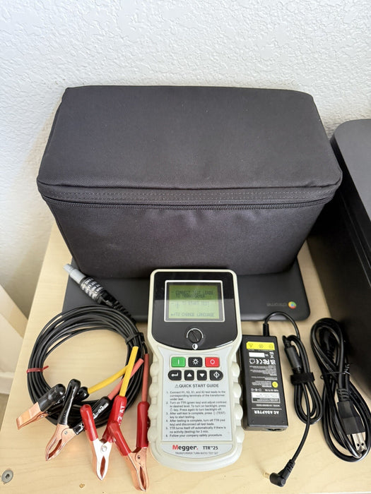 MEGGER TTR-25 SINGLE & THREE PHASE TRANSFORMER TURN-RATIO TEST/ FREE SHIPPING