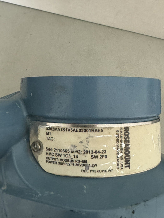 Rosemount 5300 Series 5302MA1S1V5A03001RAES Transmitter
