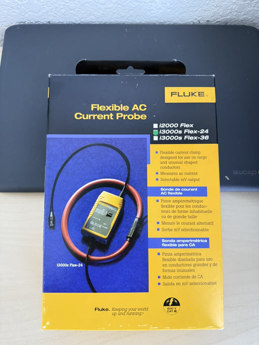 FLUKE i3000s FLEX-24 FLEXIBLE AC CURRENT PROBE (NEW SEALED) SHIPS FAST