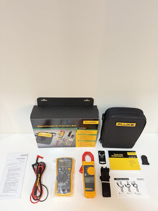 FLUKE 117/323KIT ELECTRICIAN’S COMBO KIT (NEW FACTORY SEALED) SHIPS FAST