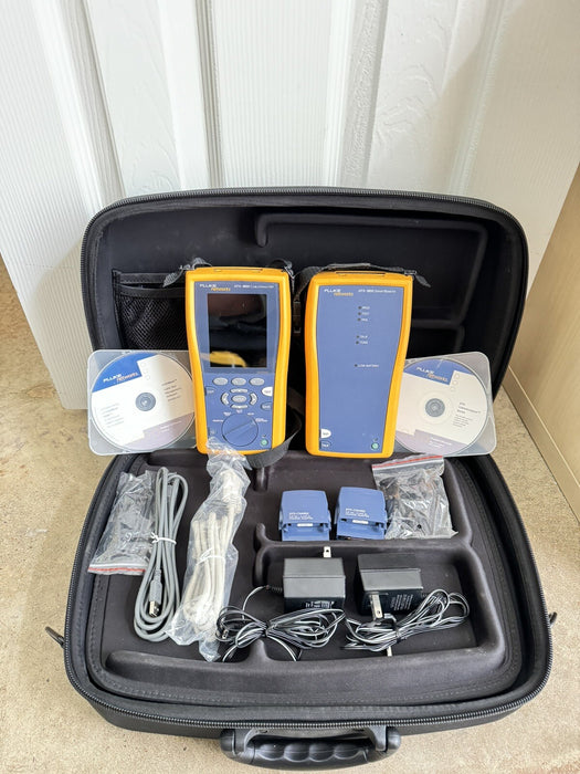 Fluke Networks DTX-1800 Cat6 Test Set W/Fluke hard Case & DTX1800 DTXCHA002