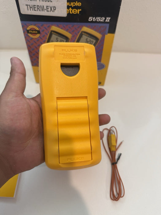 FLUKE 52-II 60HZ DUAL DIGITAL THERMOCOUPLE THERMOMETER - SHIPS FAST