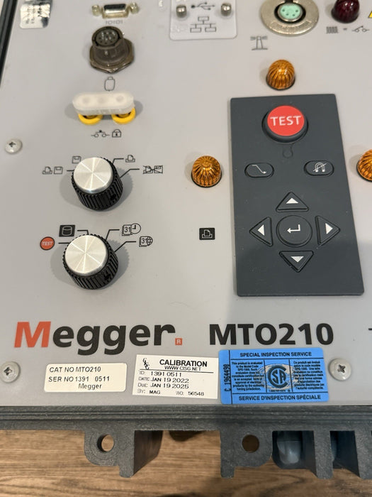 MEGGER MTO210 TRANSFORMER OHMMETER W/ ACCESSORIES (CALIBRATED 2025) TESTED