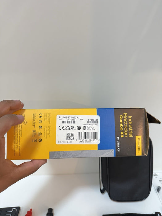 FLUKE 87V E2 INDUSTRIAL ELECTRICIAN COMBO KIT (NEW FACTORY SEALED) SHIPS FAST