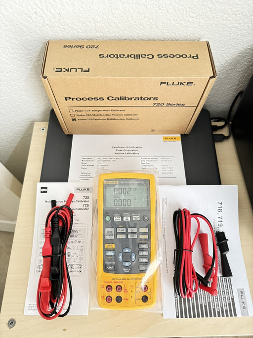 FLUKE 726 PRECISION MULTIFUNCTION CALIBRATOR (MFG-2024) CALIBRATED 2024 - NEW