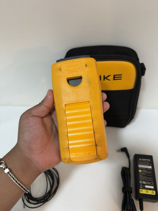 FLUKE 1524 REFERENCE THERMOMETER W/ PROBE & BAG (TESTED) FREE SHIPPING