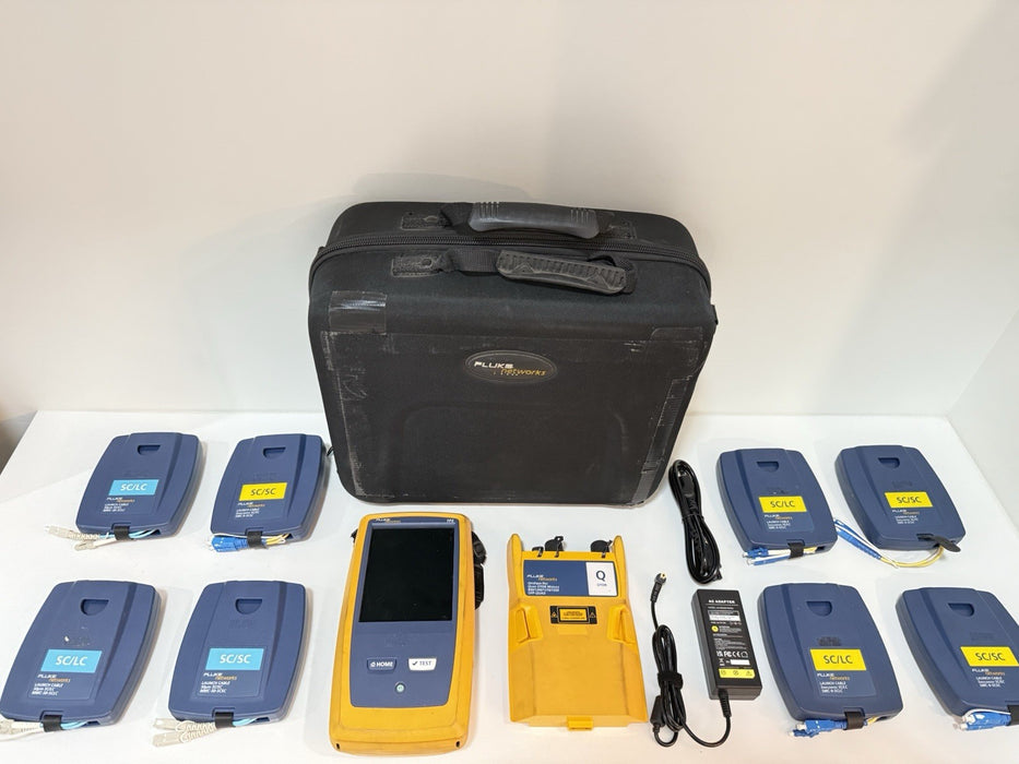 FLUKE NETWORKS VERSIV OTDR KIT W/ QUAD OTDR MODULE & ACCESSORIES - FREE SHIPPING