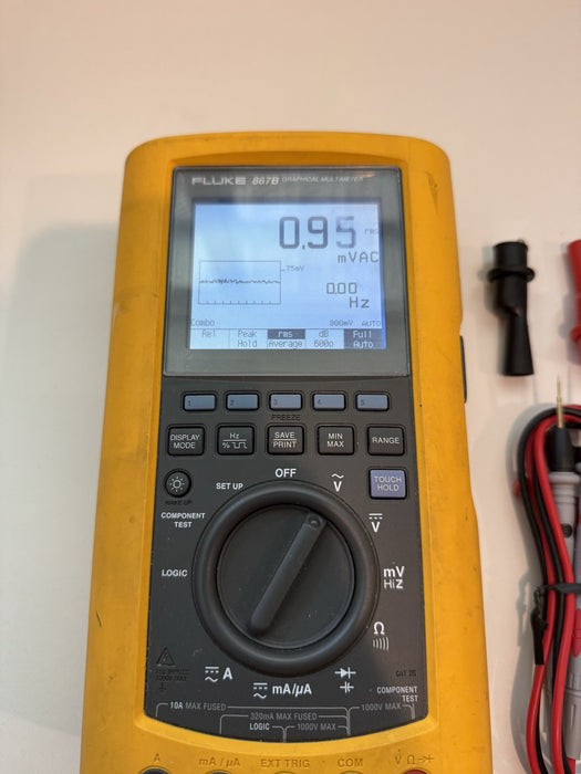 FLUKE 867B GRAPHICAL MULTIMETER W/LEADS & MANUALS - SHIPS FAST