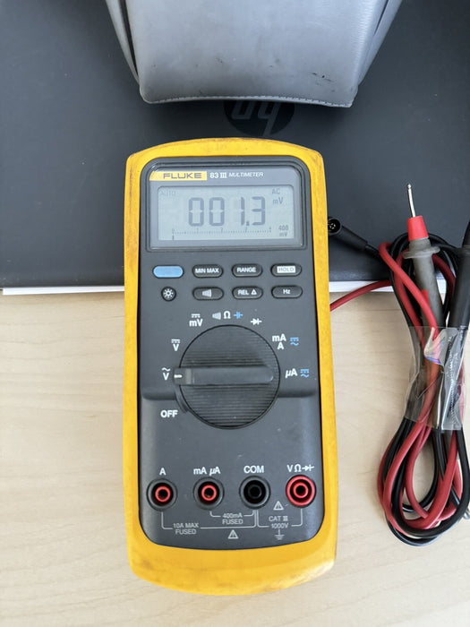 Fluke 83 III Multimeter W/ LEADS & CASE (SHIPS FAST)