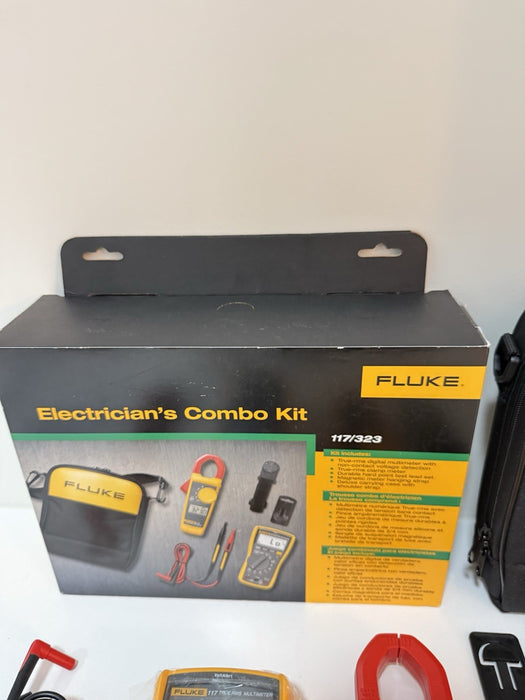 FLUKE 117/323KIT ELECTRICIAN’S COMBO KIT (NEW FACTORY SEALED) SHIPS FAST