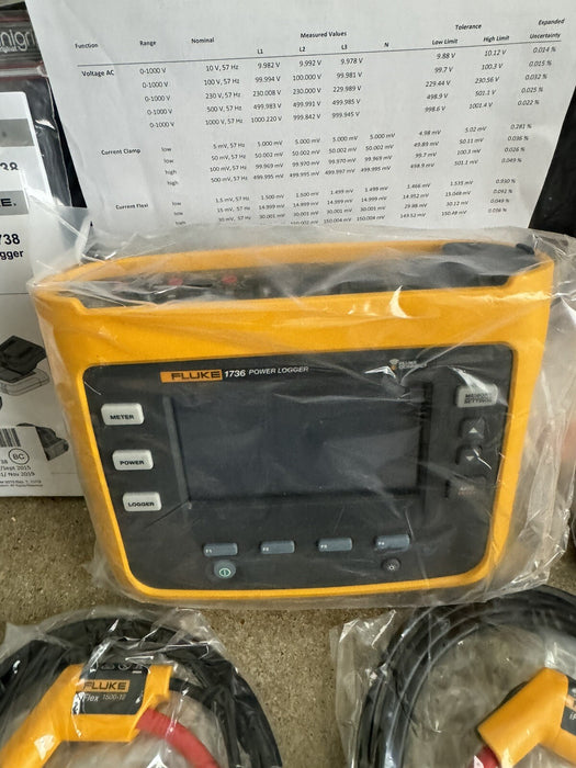FLUKE 1736/EUS POWER LOGGER / NEW FACTORY SEALED (CALIBRATED 2025/ FREE SHIPPING