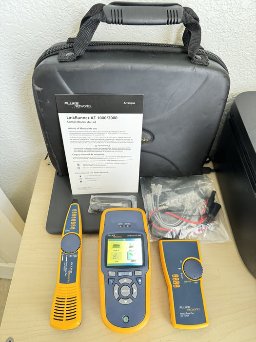 FLUKE NETWORKS LRAT-2000 LINKRUNNER AT-2000 TESTER KIT ( READ) SCREEN IS DIM