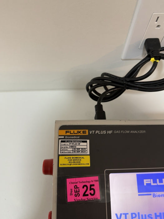 FLUKE VT PLUS HF GAS FLOW ANALYZER W / BAG & CHARGER (CALIBRATED 2024) TESTED