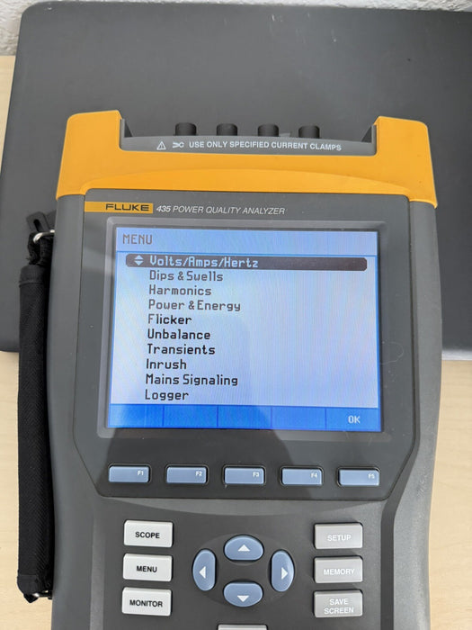 FLUKE 435 THREE PHASE POWER QUALITY ANAYZER W/ACCESSORIES-SHIPS FAST