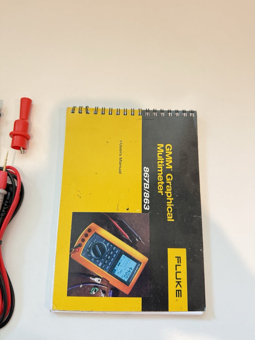 FLUKE 867B GRAPHICAL MULTIMETER W/LEADS & MANUALS - SHIPS FAST