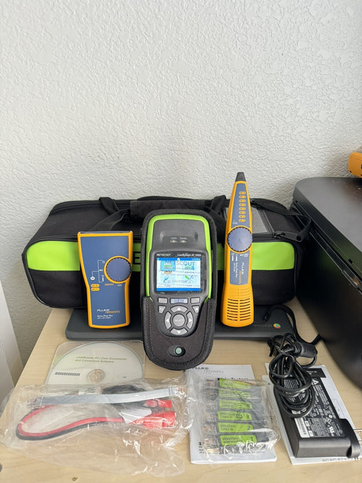 NETSCOUT LINKRUNNER AT 2000 KIT W/ INTELLITONE TONER & PROBE - FREE SHIPPING