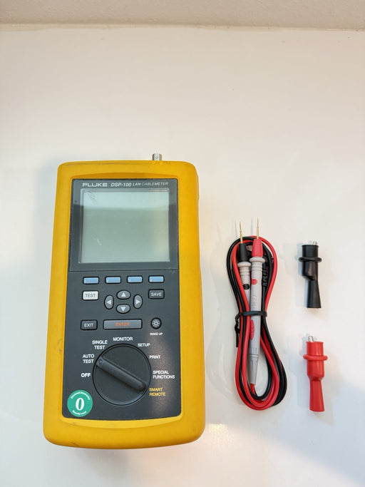 FLUKE DSP-100 LAN CABLEMETER W/ LEADS - SHIPS FAST