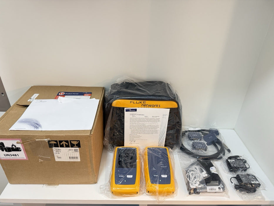 FLUKE NETWORKS DSX2-5000 CABLE ANALYZER  (NEW FACTORY SEALED)  CALIBRATED 2024