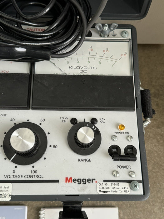 MEGGER 210400 5KV BIDDLE MEGOHMMETER /SHIPS FAST-FREE SHIPPING