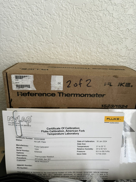 Fluke Calibration 1524 Dual Channel Reference Thermometer / FACTORY SEALED 2024