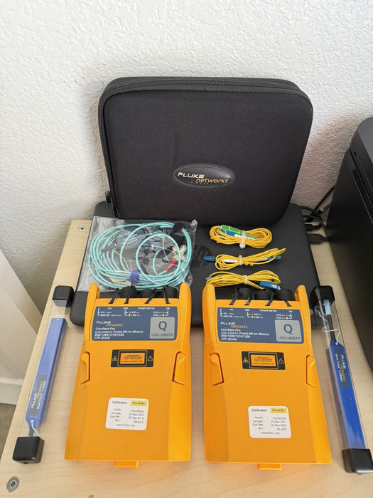 FLUKE NETWORKS CFP-Q CFP-QUAD CERTIFIBER PRO SM MM FIBER OLTS (CALIBRATED 2023)