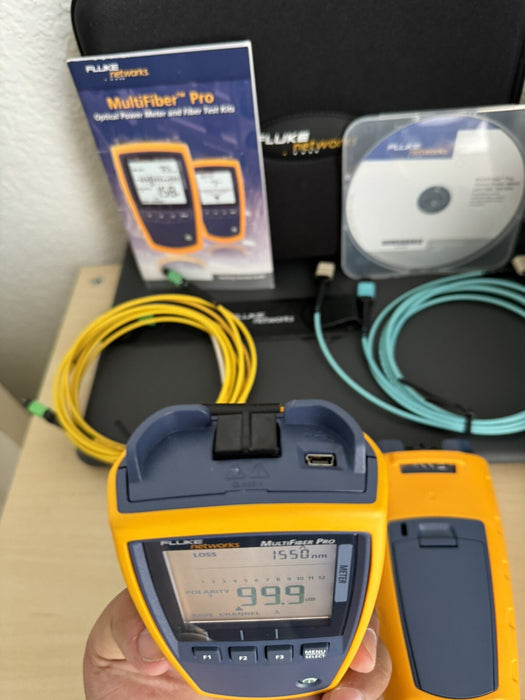 FLUKE NETWORKS MFTK-SM1550 MULTIFIBER PRO 1550 NM SINGLEMODE KIT (FREE SHIPPING)
