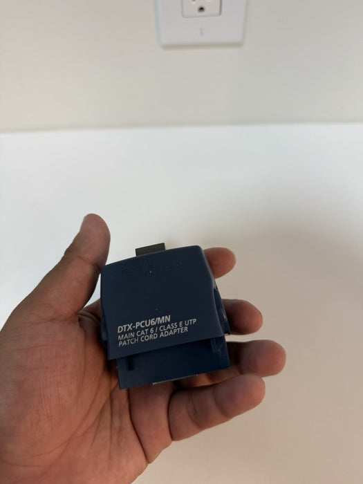 FLUKE NETWORKS DTX-PCU6/MN, MAIN CAT 6 PATCH CORD TEST ADAPTER (TESTED)