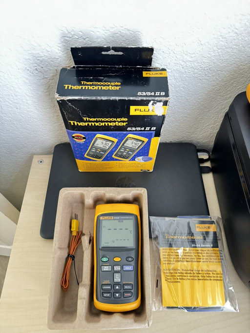 Fluke 54 II b 54-II 54II 2 Channel Thermocouple Thermometer - FREE SHIPPING
