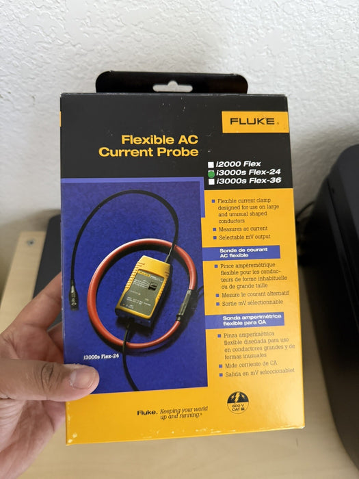 FLUKE i3000s FLEX-24 FLEXIBLE AC CURRENT PROBE (NEW SEALED) SHIPS FAST