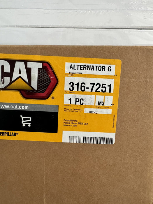 CAT 316-7251 ALTERNATOR G / NEW SEALED (GENUINE) - FREE SHIPPING