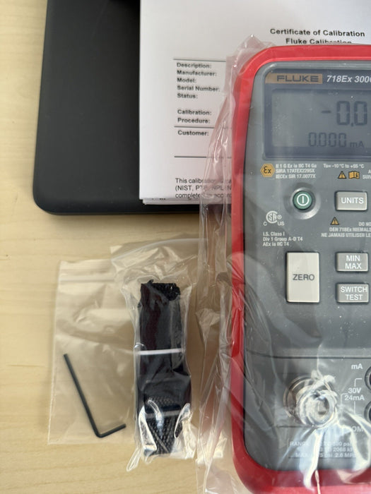 FLUKE 718EX300G INTRINSICALLY SAFE PRESSURE CALIBRATOR (FACTORY SEALED) MFD2024