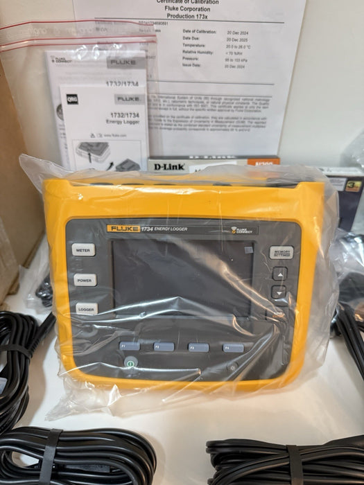 FLUKE 1734/EUS ENERGY LOGGER (NEW FACTORY BOX) CALIBRATED 2025 - SHIPS FAST