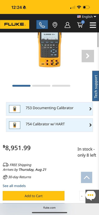FLUKE 753 DOCUMENTING PROCESS CALIBRATOR (NEW FACTORY SEALED) CALIBRATED 2025